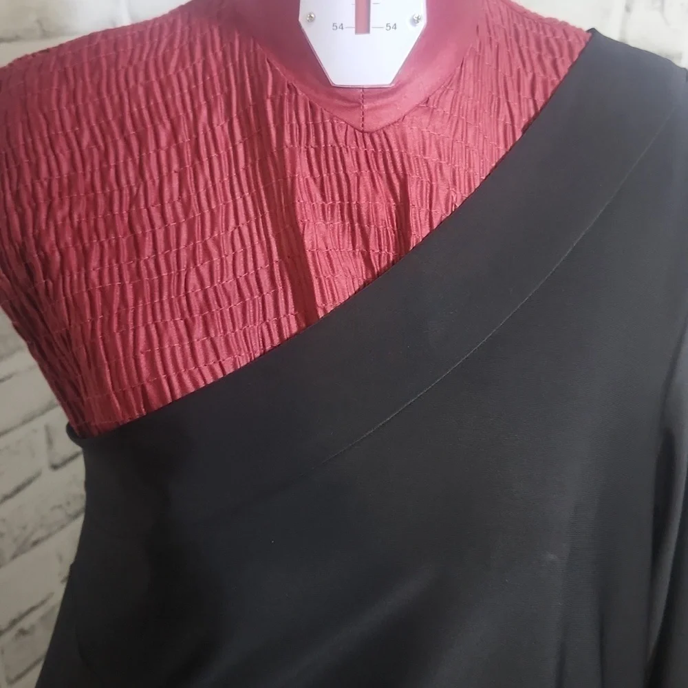 Sun Kim SZ S One Arm Black Blouse - Picture 7 of 9